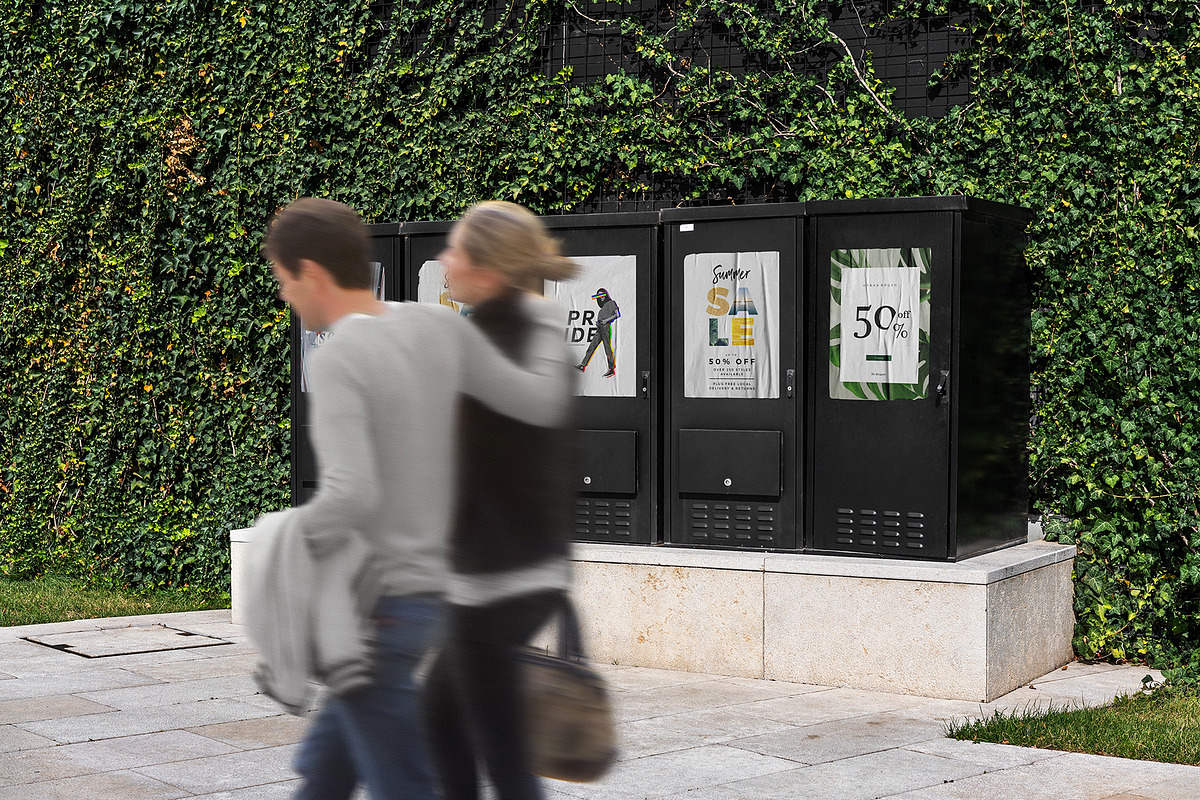 Street Poster Mock-Up's, a Print Template by Dikarte.Store (Photo 16 of 16)