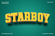 Starboy Text Effect, a Layer Style Add-On by dokudokunomi (Thumbnail 1 of 4)