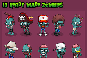 Zombie Horde - Game Sprites