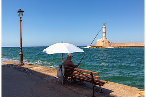 Fisherman by Chania Venetian