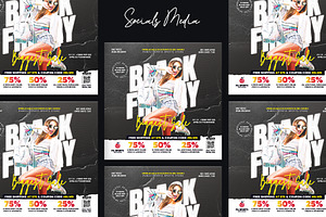 Black Friday Sale Flyer, a Flyer Template by iDoodle Studio