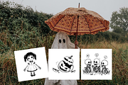 Gothic Spooky Halloween Clipart, an Object Illustration by Nutalin Art (Thumbnail 2 of 12)