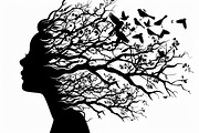 Nature Face Vector Collection, an Illustration by BIPLOB EXPERT (Thumbnail 4 of 9)