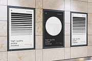 Subway Poster Mockup Bundle Metro, an Advertising Mockup by FoundImages (Thumbnail 8 of 61)