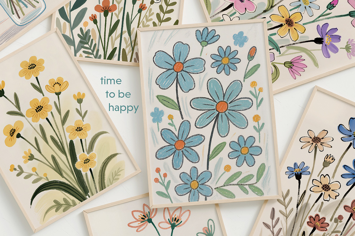 Dreamy floral posters, a Background Graphic by MixedArt (Photo 5 of 10)