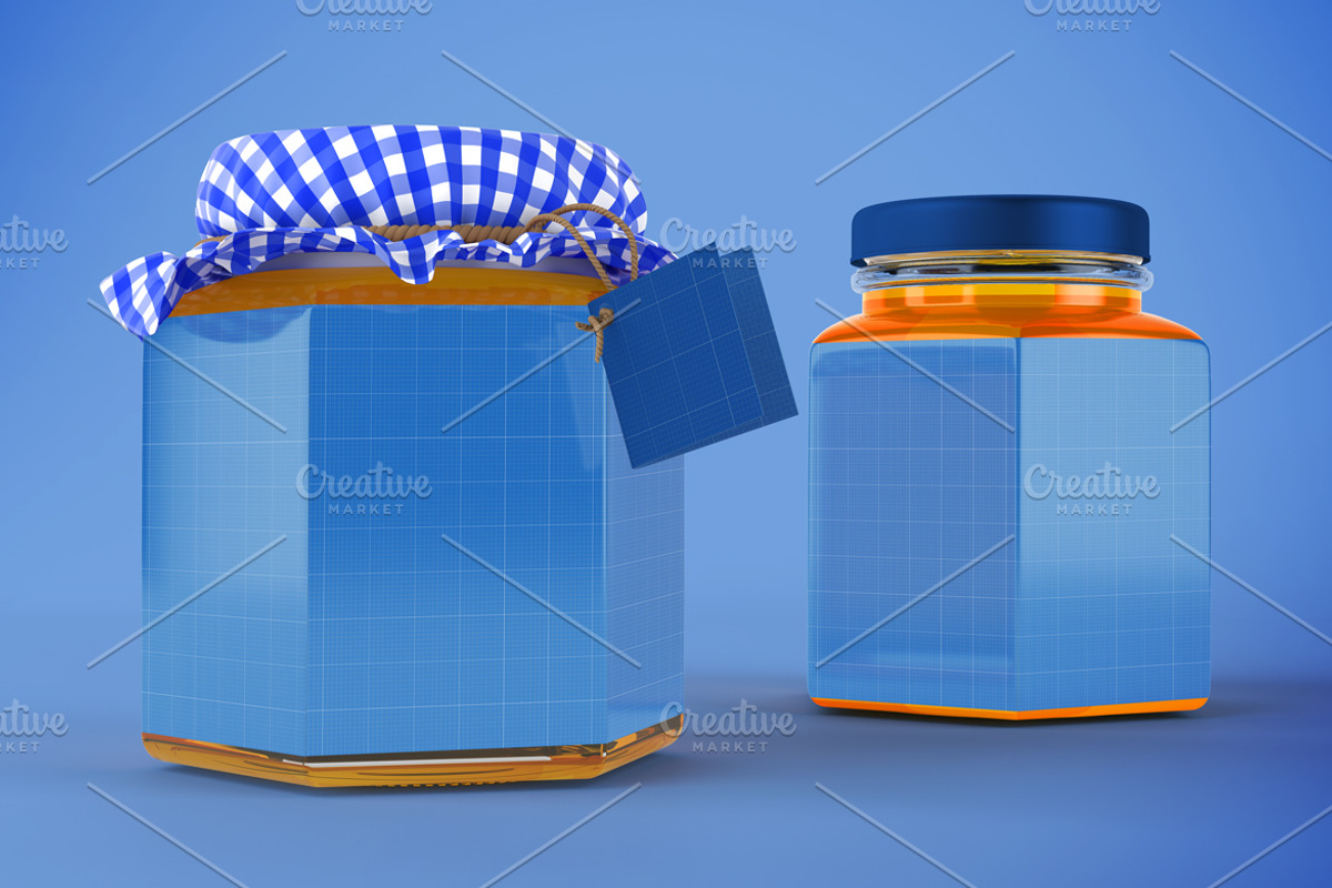 Honey Jar Mockup, a Cups & Container Mockup by Qaleb Studio (Photo 9 of 13)