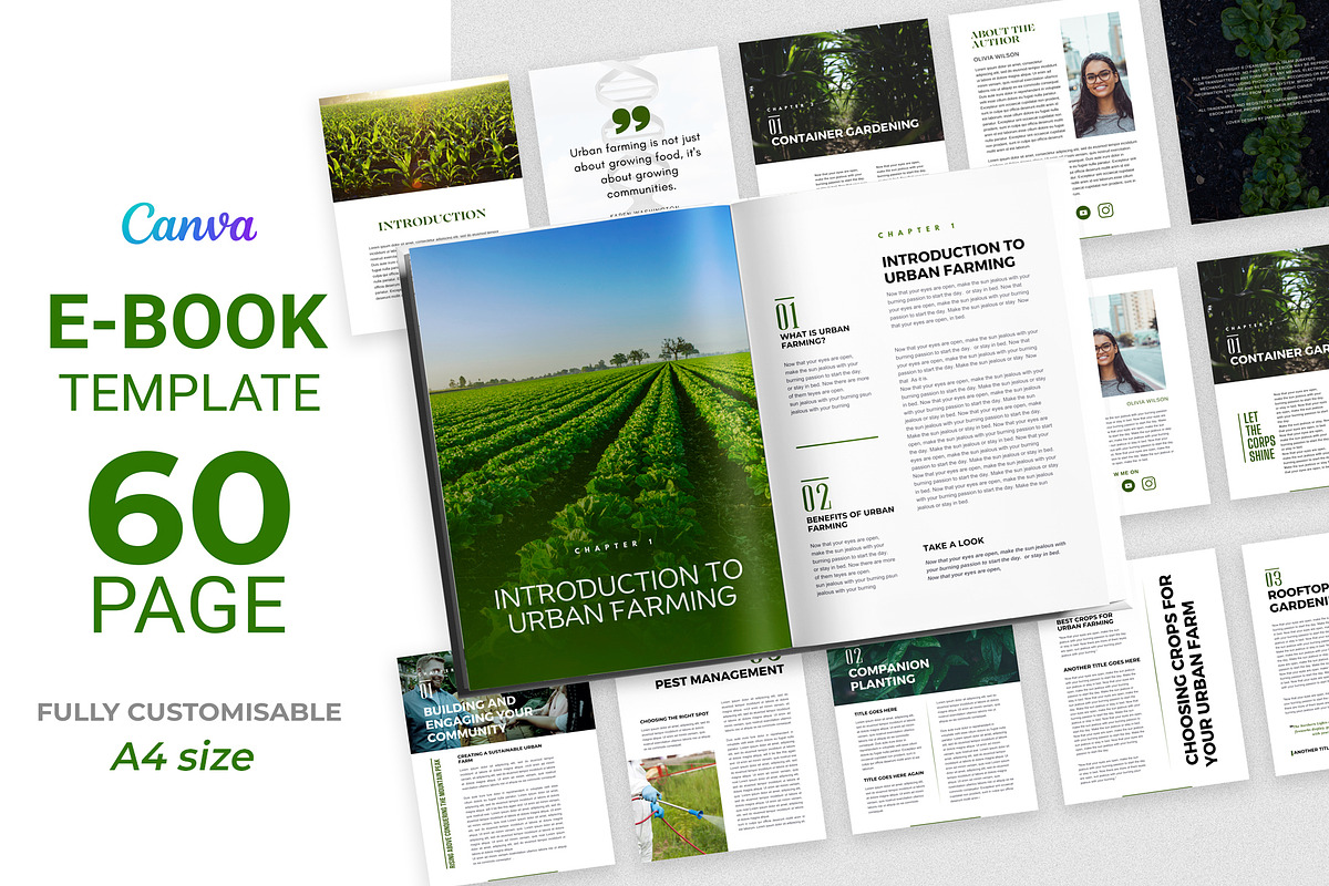 Canva Urban Farming E-Book Template, a Templates & Theme by Raytas Studio (Photo 1 of 8)