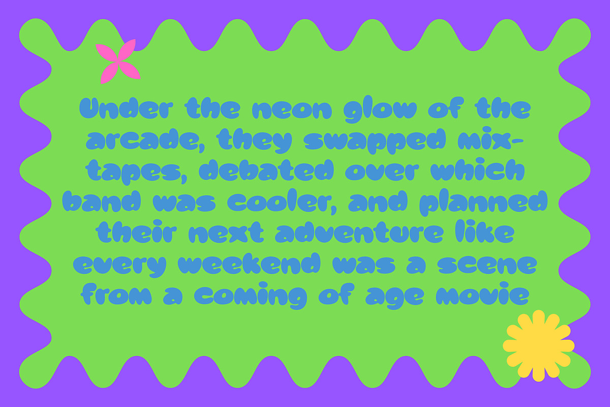 Kylope - Bubble Font, a Sans Serif Font by Snape Design Studio (Photo 7 of 12)