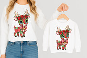 Christmas Deer Patchwork PNG, an Illustration by Libby Wishes (Thumbnail 7 of 8)