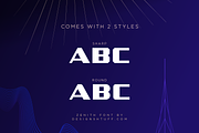 ZENITH DISPLAY FONT • ROUND + SHARP, a Font by DESIGN SHTUFF (Thumbnail 2 of 9)