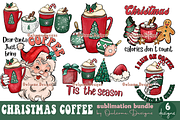 Christmas Coffee Sublimation Bundle, a Food Illustration by Owlsome.Designs (Thumbnail 1 of 7)