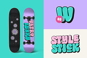 Choret Fudyng Bubble Typeface, a Symbol Font by alit design (Thumbnail 10 of 25)