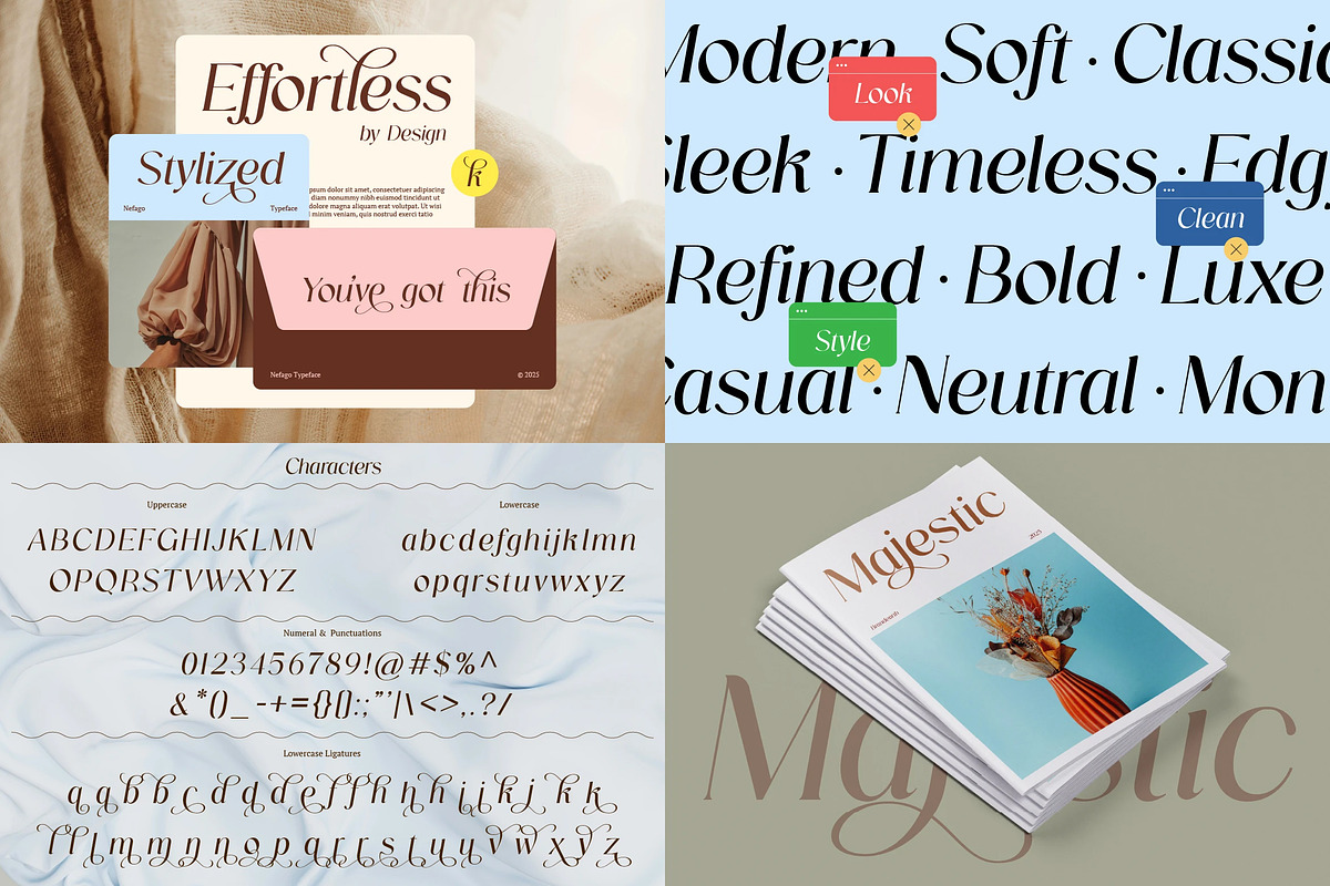 Stylish Serif - 6 Font Bundle, a Serif Font by Brand Earth (Photo 3 of 8)