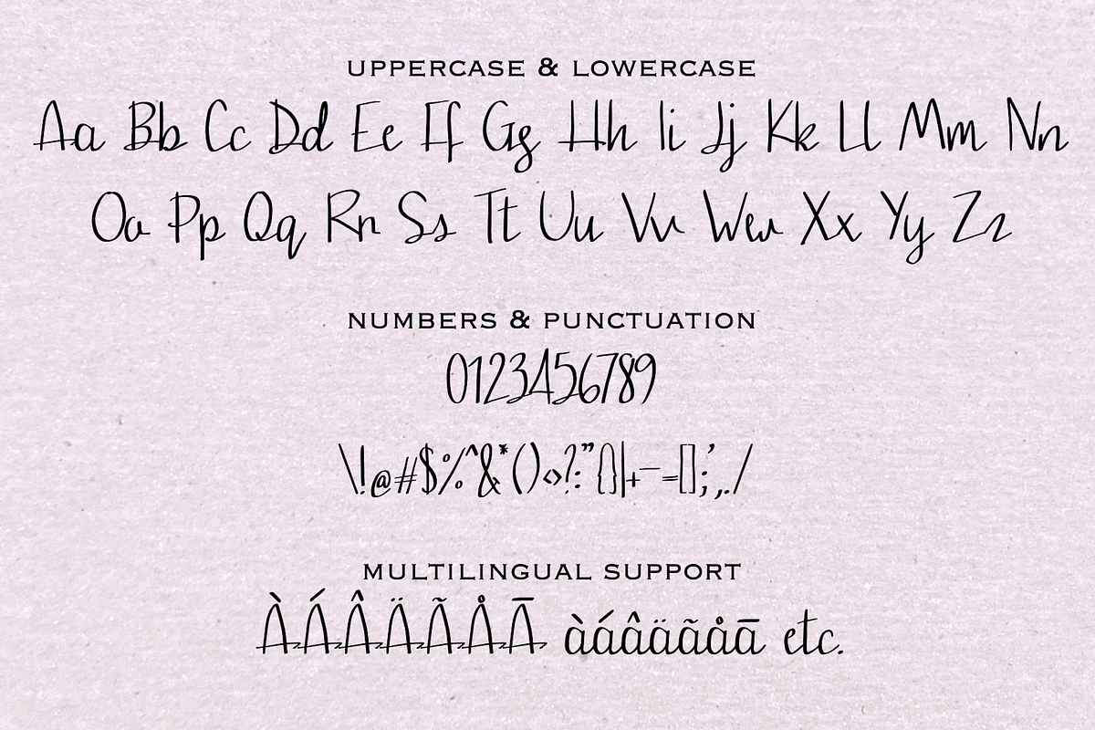 Lavender Hill Handwriting Script, a Script Font by August Calligraphy (Photo 7 of 7)