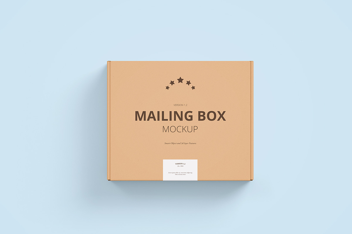 Shipping | Mailing Box Mock-up, a Cups & Container Mockup by WebAndCat (Photo 13 of 16)