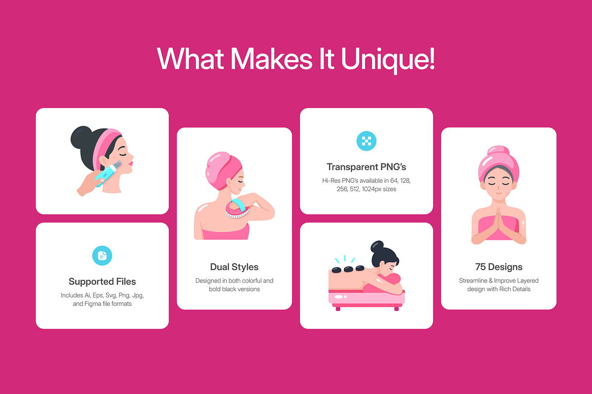 75 Spa & Wellness Flat Icons, an Emoji Icon by Prosymbols (Photo 2 of 10)