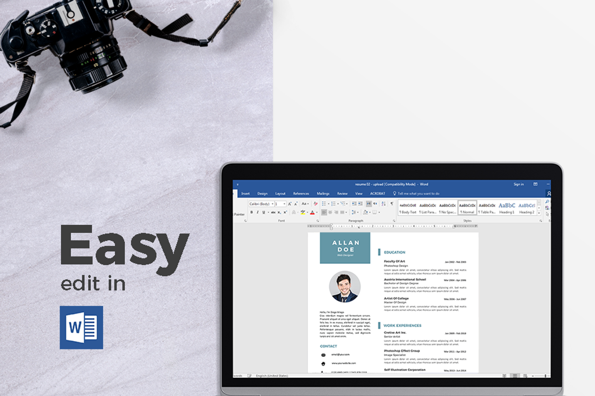 Vol.51 Resume & CV Template, a Resume Template by Hito Graphic (Photo 6 of 8)