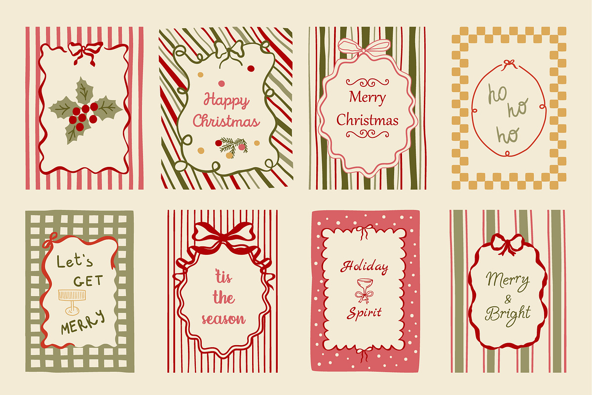 Vintage Christmas clipart & posters, an Object Graphic by Tani Kuzminka (Photo 9 of 13)