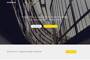 Diamond - Landing Page Template, a HTML Template by Zeepfeed (Thumbnail 2 of 6)