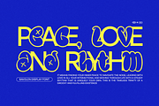 Bavolen - Bubble Graffiti Font, a Font by Indotype Foundry (Thumbnail 9 of 10)