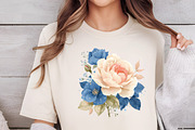 Watercolor Vintage Floral Clipart, an Illustration by DreamCafeArt (Thumbnail 4 of 6)