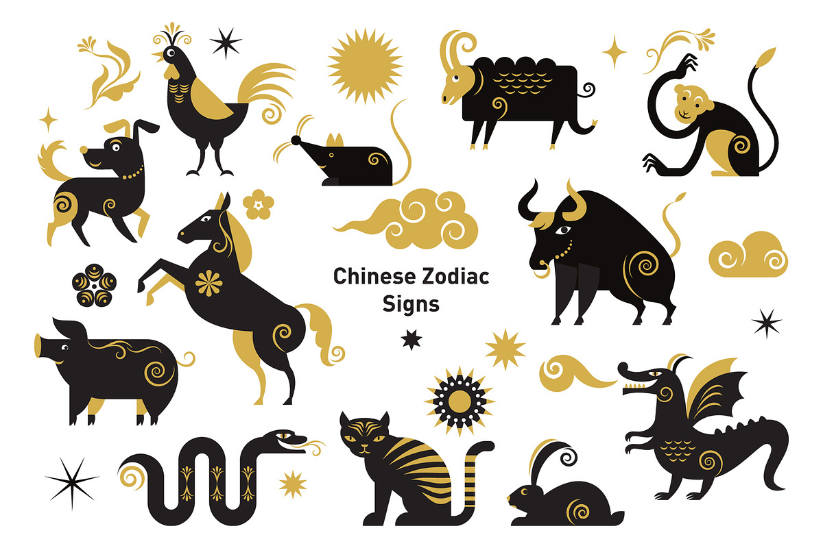Chinese Animals Signs, an Animal Illustration by lenlis (Photo 1 of 4)