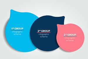 3 step template, banner, infographic