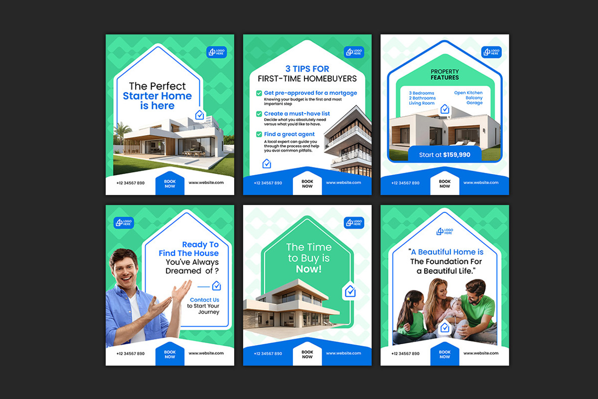 Clean Real Estate Social Media, a Social Media Template by Jiwstudio (Photo 3 of 5)