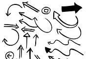 90 Hand Drawn Arrow & Symbol Brushes, a Brush Add-On by Graphicsfuel (Thumbnail 2 of 3)