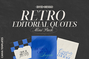 RetroEditorialQuotes–Canva Templates, a Graphic by HCCH DESIGN