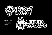 Bowe Glued - Liquid Display Typeface, a Handwritten Font by Ideal Eksis (Thumbnail 2 of 8)