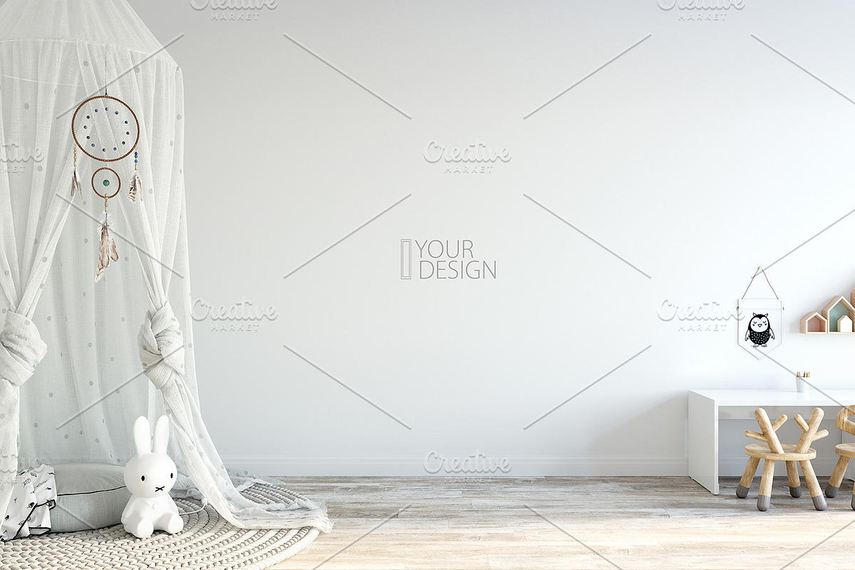 KIDS WALL & FRAMES Mockup Bundle - 4, a Product Mockup by Yuri-U (Photo 10 of 38)