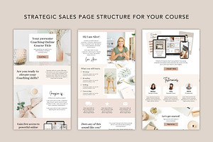 Coaching Sales Page Template Canva