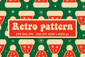 Pattern With Santa Hats