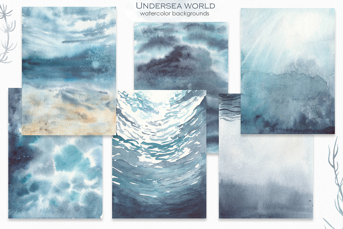 Undersea world Watercolor, an Animal Illustration by Marina Ermakova (Photo 5 of 12)