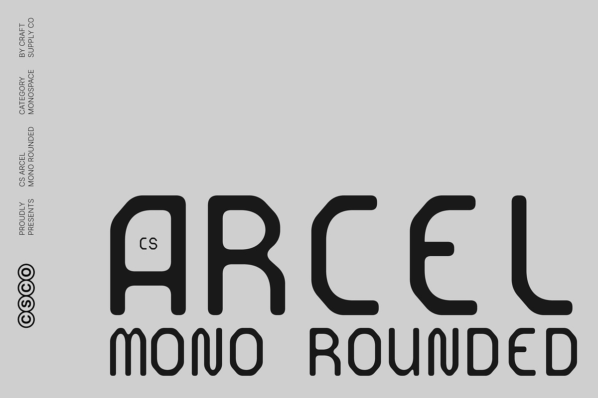 CS Arcel Mono Rounded, a Sans Serif Font by Craft Supply Co. (Photo 1 of 8)