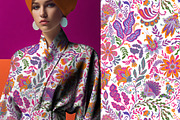 MAXIMALIST FOLK FLORAL PATTERN, a Pattern Graphic by Sonulkaster (Thumbnail 4 of 14)