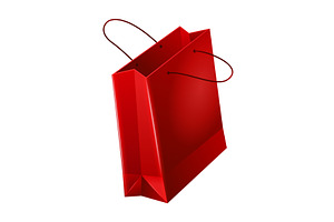Paper shopping bag with handle. Shop, an Object Illustration by the8monkey