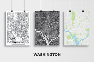 5 Maps Of USA Cities 2