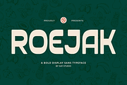 Bold Condensed Sans Font - Roejak, a Sans Serif Font by Say Studio (Thumbnail 1 of 10)