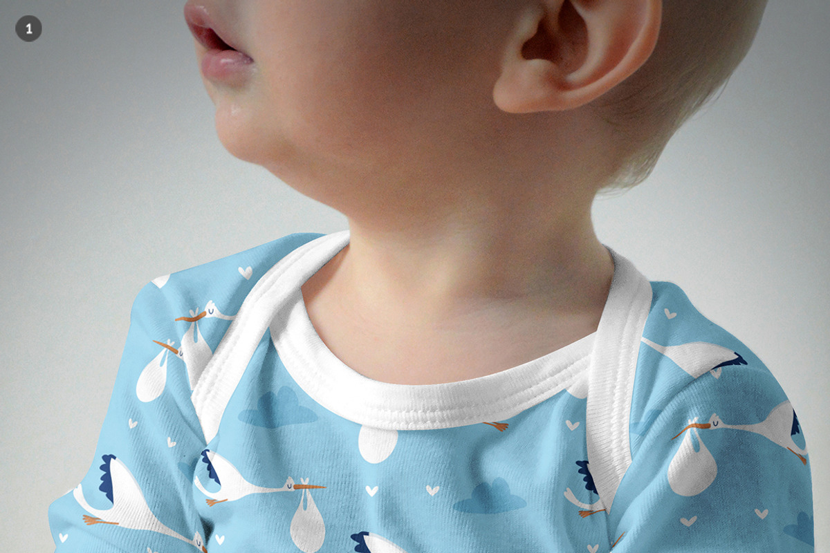 Baby Longsleeve Growsuit Mock-ups, a Print Template by BlackMocca (Photo 6 of 19)