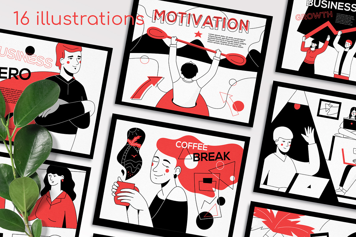 Lines & Shapes Illustrations, an iPhone Mockup by Boyko Pictures (Photo 2 of 12)