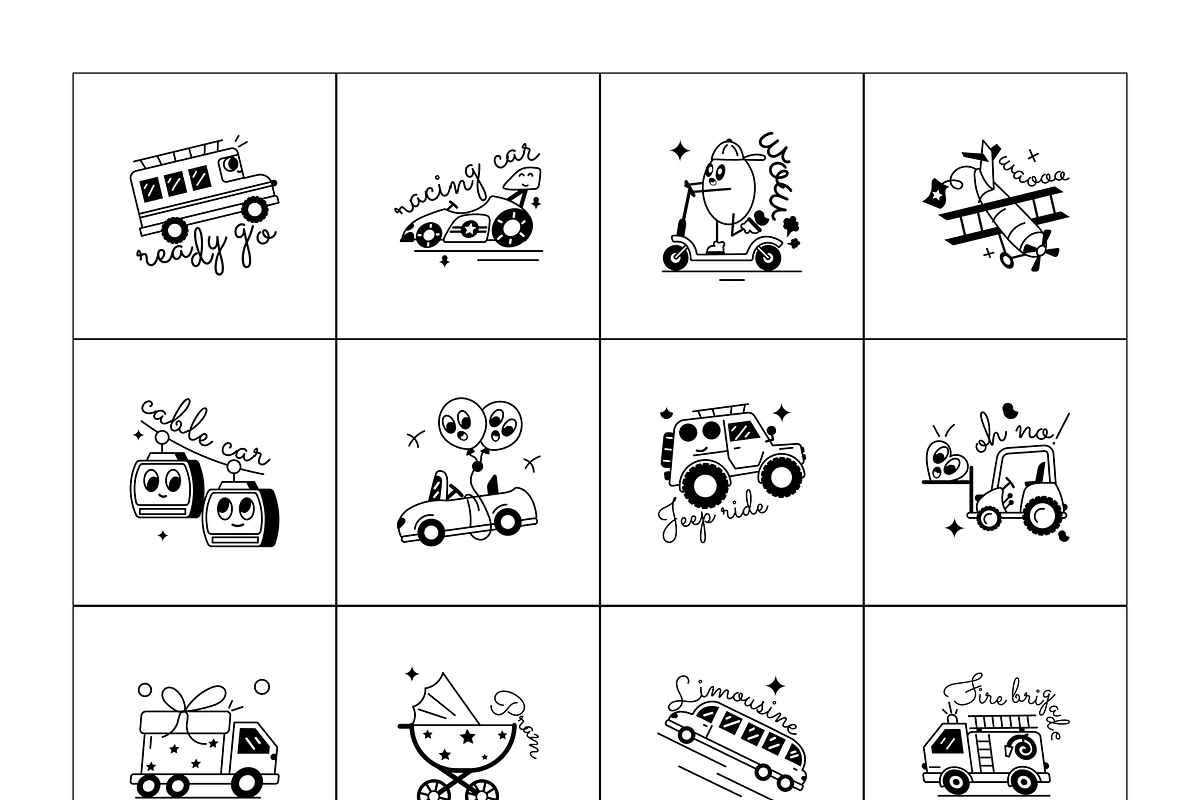Animated Vehicle Stickers, an Emoji Icon by Prosymbols (Photo 10 of 11)