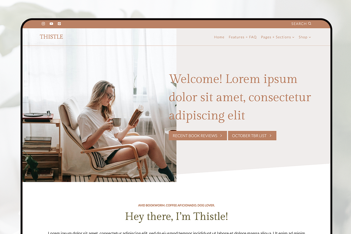 Thistle | WordPress Theme for Blogs, a WordPress Template by Gadabout Studio (Photo 1 of 2)