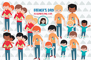 Father's day cliparts, an Illustration by Cute Little Workshop (Thumbnail 2 of 4)