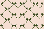 Green Bow Collection Seamless (9), a Pattern Graphic by Amy Lynn Grover (Thumbnail 3 of 9)