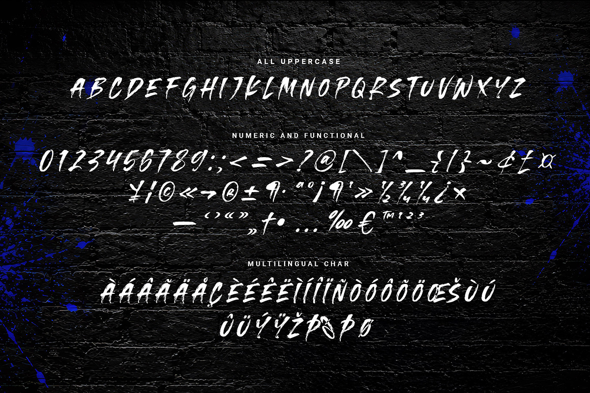 Million Space Urban Rough Font, a Handwritten Font by RantautypeStudio (Photo 17 of 17)