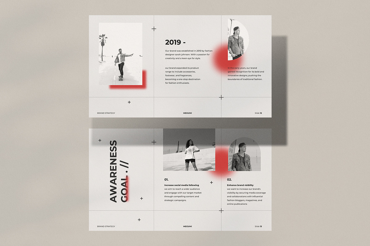 Megumi Brand Strategy - Powerpoint, a Presentation Template by Surotype (Photo 4 of 10)