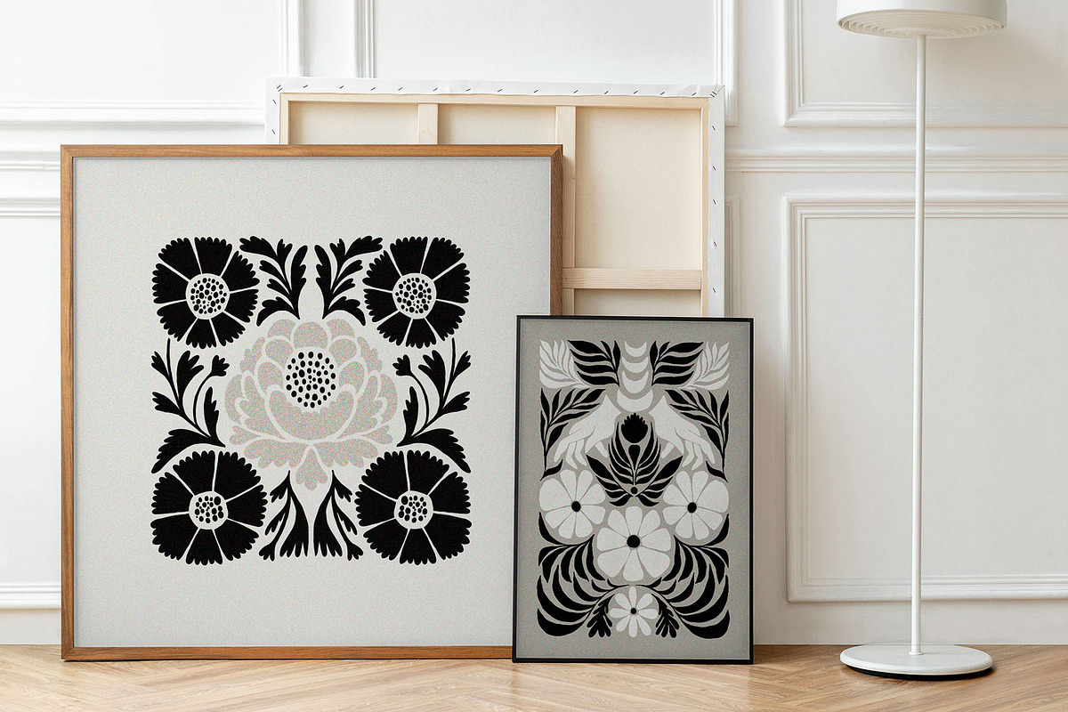 Dark Flowers | Wall Art Creator, an Object Graphic by Leleka.Store (Photo 11 of 15)