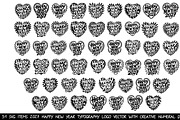 51 svg Modern 2027 Happy New Year, a Decorative Illustration by SketchArtStudio (Thumbnail 2 of 3)